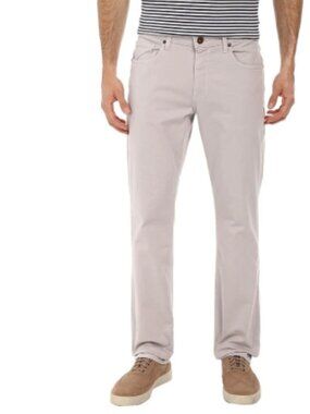 PAIGE Normandie Jeans 38x34 Grey Flint | Straight Fit Stretch Denim